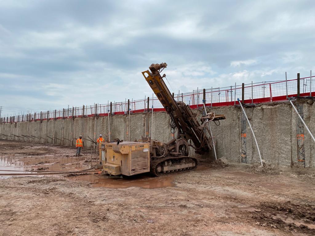 Installing Caisson Walls